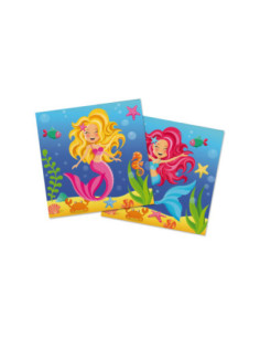 Servetten Zeemeermin, 20st.