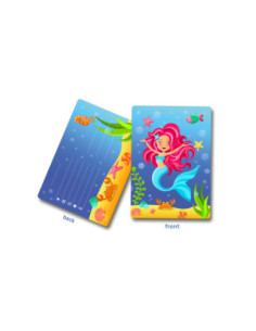 Uitnodigingen Zeemeermin, 8st.