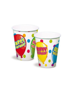 Bekers Happy Birthday, 6st.