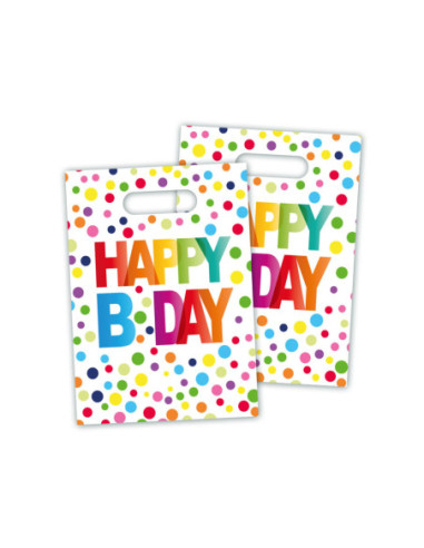 Uitdeelzakjes Happy Birthday...