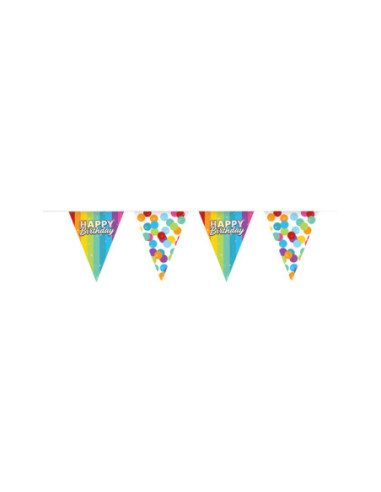 Vlaggenlijn Rainbow Happy Birthday,...