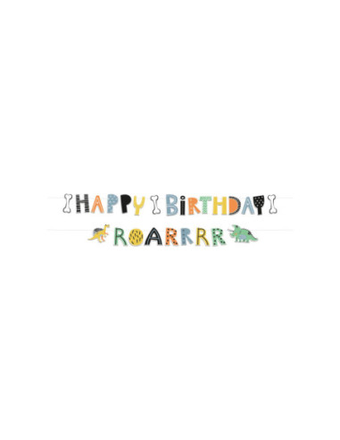 Letterbanner Dino Roars, 2st.