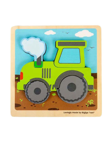 Bigjigs Houten Inlegpuzzel Tractor...