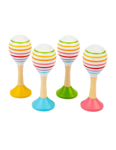 Bigjigs Houten Junior Maraca, 2st.