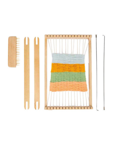Bigjigs Houten Weefraam Set, 10dlg.