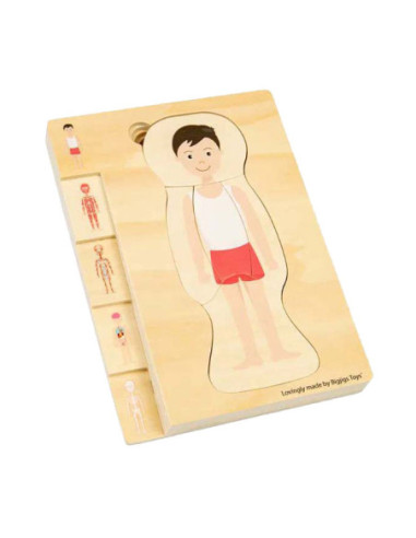Bigjigs Houten Anatomiepuzzel -...