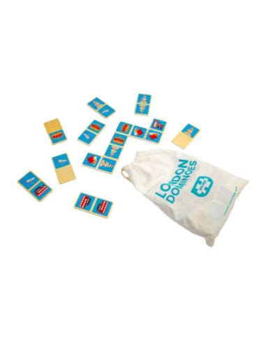 Bigjigs Houten Londen Dominospel, 28dlg.