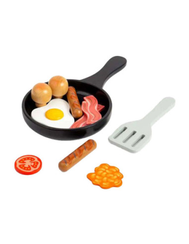 Bigjigs Houten Ontbijtset, 11dlg.