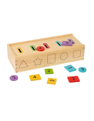 Bigjigs Houten Sorteerbox, 27dlg.