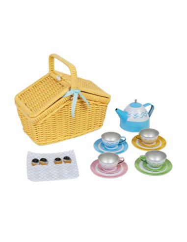 Bigjigs Picknickset in Mand, 18dlg.