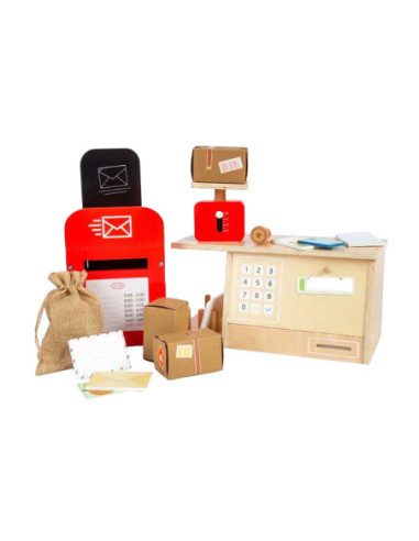 Bigjigs Houten Postkantoor Speelset,...