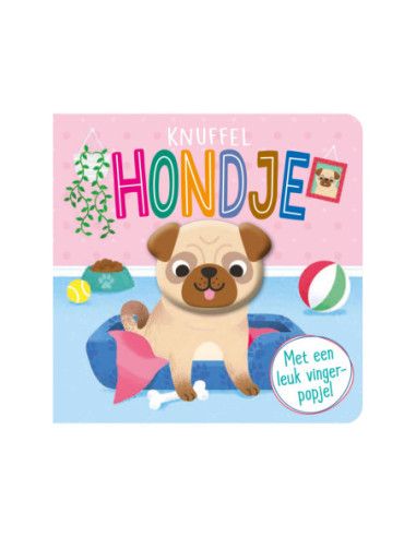 Vingerpopboekje - Knuffel Hondje