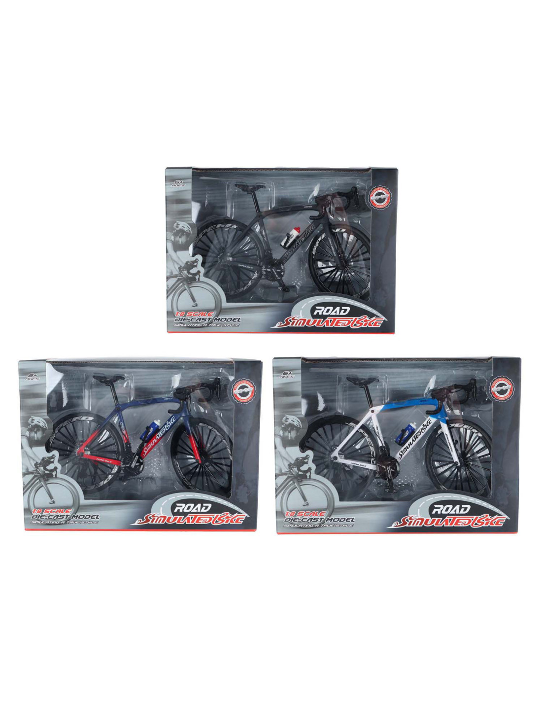 Racefiets Die-cast Kleur, 20,5cm Racefiets Die-cast Kleur, 20,5cm