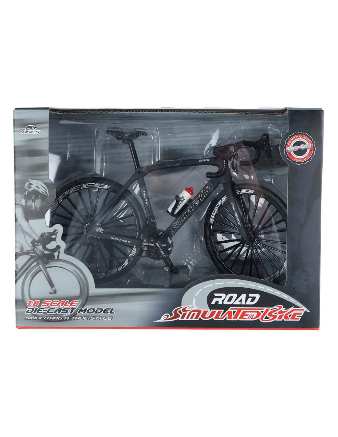 Racefiets Die-cast Kleur, 20,5cm Racefiets Die-cast Kleur, 20,5cm