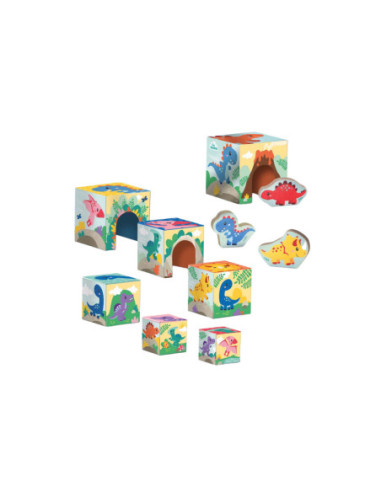 SES Stapelblokken Toren met Dino Figuren