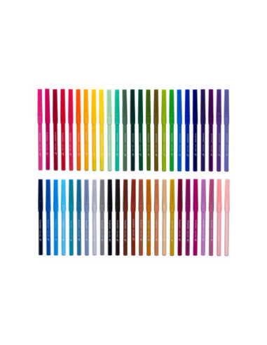 Bruynzeel Viltstiften Set, 50 Kleuren