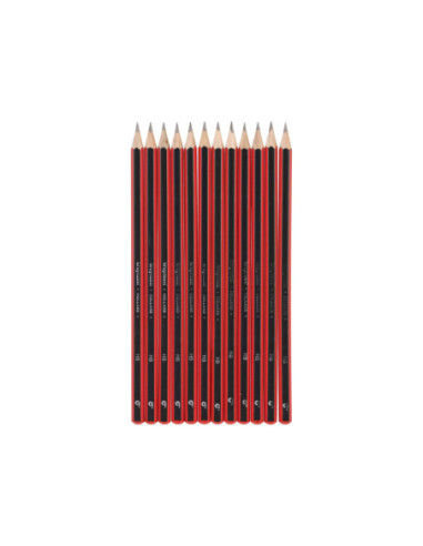 Bruynzeel Hb Grafietpotlood Zwart/Rood