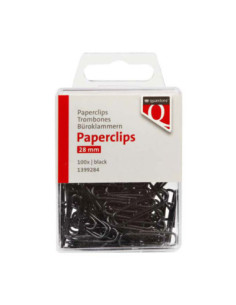 Paperclip 28mm Zwart, 100st.