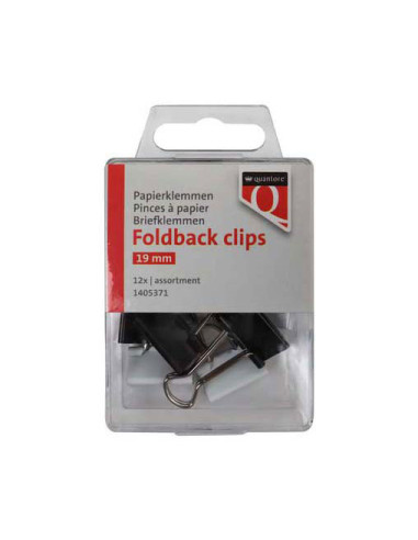 Foldback Clips Quantore 19 mm, 12st.