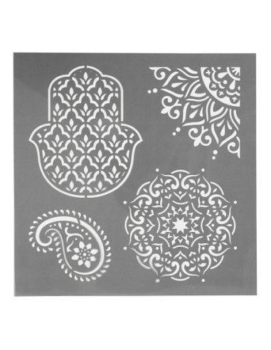 Sjabloon Etnische Motieven, 30,5x30,5cm