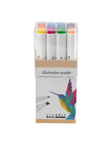 Tekenstift Standaard Kleuren, 12st.