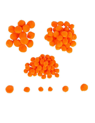 Colorations - Mini Pompons Oranje,...