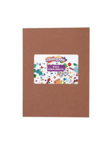 Colorations - Foam Vellen Bruin, 10st.