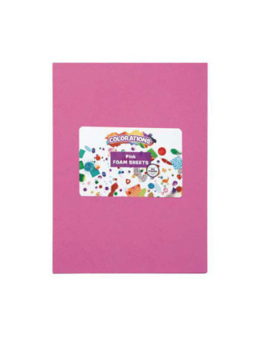 Colorations - Foam Vellen Roze, 10st.