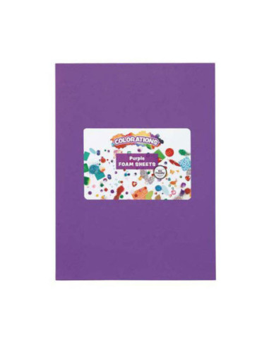 Colorations - Foam Vellen Paars, 10st.
