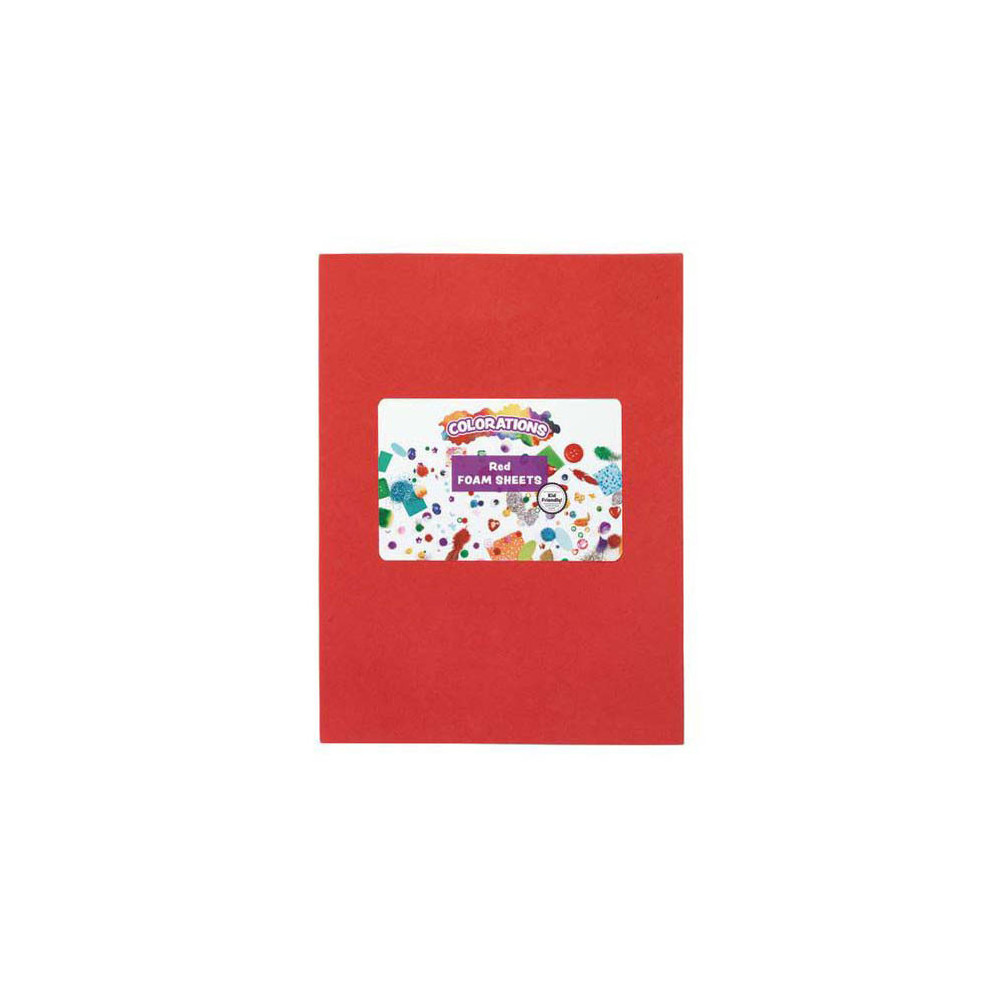 Colorations - Foam Vellen Rood, 10st.