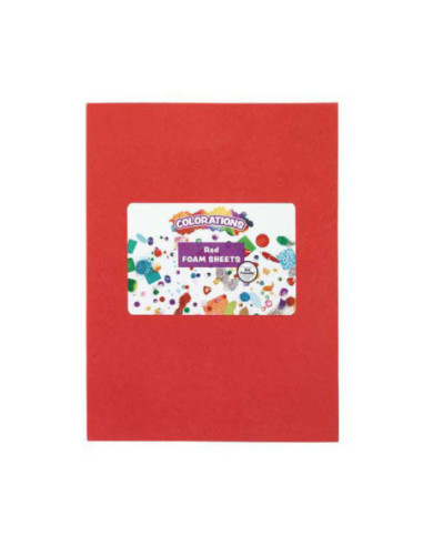 Colorations - Foam Vellen Rood, 10st.