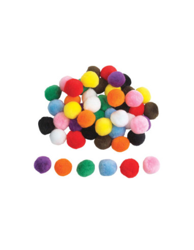 Colorations - Gekleurde Pompons 5cm,...