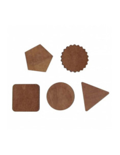 Houten Magneten 3cm, 5st.