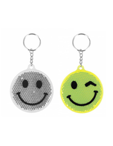 Reflecterende Sleutelhanger Emoticon,...