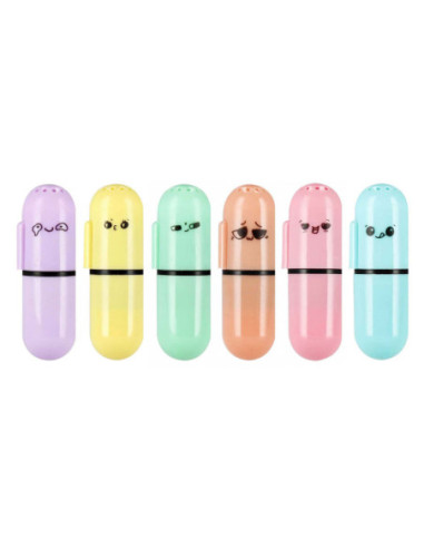 Mini Geurmarkeerstift Pastel, 6st.