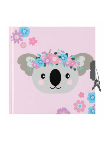 Dagboek Koala Pastel 13,5x13,5cm
