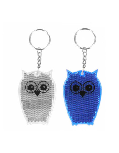 Reflectie Sleutelhanger Uil, 12st.