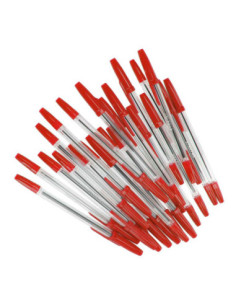 Balpen met Dop Rood, 50st.