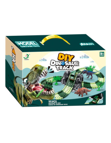 Dino Racebaan met Zelfrijdende Auto