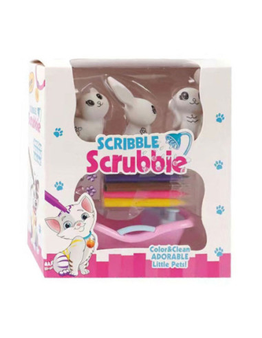 Scribble Crubbie Inkleurdiertjes met Bad