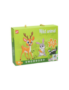 Vloerpuzzel Bosdieren, 63st.