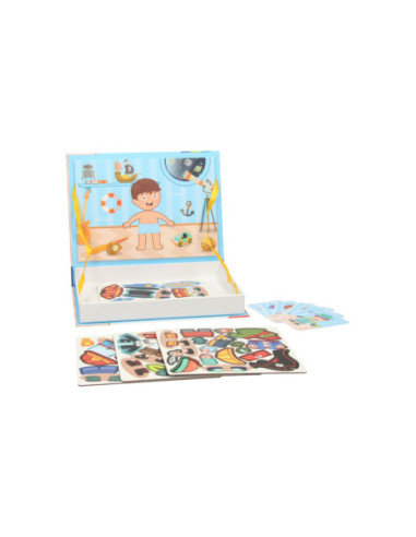 Magnetisch Boek - Outfits Jongen, 59dlg.