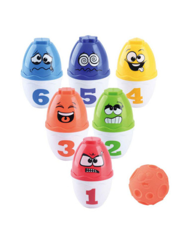 Play Bowling Speelset Gezichten, 13dlg.