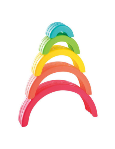 Play Stapel Regenboog Kleur, 5dlg.