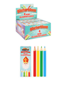 Kleurpotloden Sinterklaas 4st.